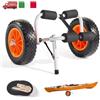 SucceBuy Carrello Rimorchio pieghevole ruote trasporto Canoa Kayak Tavola SUP Paddle 90Kg