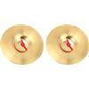 Lwuey 2 Paio di Piatti da Dito,Strumento Percussione Tamburo in Ottone,Cimbali Danza Del Ventre,Polso Mini Rame Strumenti Musicali per Feste Serali,Yoga,Meditazione