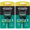 Wilkinson Sword Rasoio Usa e Getta Xtreme 3 Sensitive, 4 Rasoi + 2 in Omaggio (Confezione da 2)