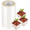 Haofy Torta Collare 8cm*10m, Fogli di Acetato per Cioccolato Mousse e Cottura, Resistente all'Olio, Riciclabile, per Decorazione Dolci Fai da Te, Torta al Cioccolato, Mousse, Cheesecake
