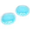 Denash Cuscinetto per Occhi in Gel di Ghiaccio, Cuscinetto per Occhi in Gel Rinfrescante Riutilizzabile Rotondo Impacco Freddo Sicuro Blu per Uomo Donna per la Casa