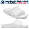 Crocs Saturday Slides resina sintetica bianca 213298-100 taglia unisex