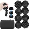 KOOOGEAR 8 Pezzi Palline magnetiche in silicone, Palline Magnetiche Antistress In Silicone, Attrazione magnetica Stress Balls,Magnetic Balls,Fidget Toys,Rilassamento e Concentrazione (Nero)