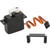 Oumefar Servo Sterzo per Auto RC, Servo Motore Sterzo RC da 1,5 X 1,2 X 0,5 Pollici Parti di Ricambio per Auto RC per 124016 124017 144010