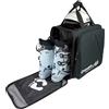 Driver13 zaino porta scarponi da sci con scomparto casco, bootbag zaino per scarponi da sci, boots snowboard e pattini, dimensioni 40 x 28 x 44 cm, nero