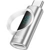 HOCO ADATTATORE MISURATORE POTENZA ORIGINALE UA17 USB-C MASCHIO LIGHTINIG FEMMINA FINO A 100W PER SMARTPHONE