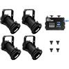 EUROLITE Set 4x PAR-16 spot sw dim2warm pacchetto dimmer LED EDX-4 DMX RDM (2000
