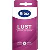 Ritex Lussuria Preservativi nubbed & a coste, confezione da 8