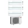 Mitsubishi Climatizzatore Trial Split Kirigamine MSZ-LN Bianco 9+9+18 con MXZ-3F54VF4 Inverter R-32 Wi-Fi Classe A+++ ,