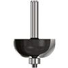 ENT 14672 Fresa concava carburo, Albero (S) 8 mm, diametro (D) 25,5 mm, NL 12,7 mm, R 8 mm, SL 32 mm, con cuscinetto a sfere