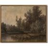 RGHPJCYS Stampe artistiche vintage con paesaggio boschivo, paesaggio lago, arte murale, immagini di palude, decorazione da parete, illustrazioni artistiche, belle arti, incorniciate, per soggiorno, camera da