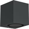 ledscom.de Applique ALSE per esterni, IP54, downlight, antracite opaco, angolare, 1x GU10 max. 35W