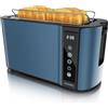 Arendo - Tostapane in acciaio inox con 4 fette touch screen - alloggiamento a doppia parete - Inserto per panino integrato - 7 gradi di doratura - centraggio del pane - visualizzazione tempo residuo -