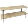 HOME DECO FACTORY, HD0183, mobile TV, modello Loka, collezione Les P'Tits Prix, mobili contemporanei, mobili, supporto TV, 115 x 45 x 35 cm, marrone nero