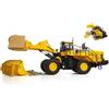 Universal Hobbies PALA GOMMATA KOMATSU WA600-8 CON FORCA x BLOCCHI 1:50