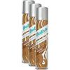Batiste, shampoo a secco Beautiful Brunette con un tocco di colore per capelli bruni, capelli come appena lavati, prodotto ideale per tutti i tipi di capelli, confezione da 3 flaconi 2+1, ognuno da 200 ml