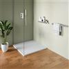 Parama Piatto doccia 90x90 cm in marmoresina bianco effetto pietra | Merlera