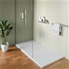 Parama Piatto doccia 80x140 cm in marmoresina bianco effetto pietra | Merlera