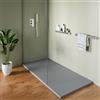 Parama Piatto doccia 80x160 cm in marmoresina grigio effetto pietra | Merlera