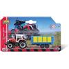 Burago Maisto - Mini trattore MASSEY FERGUSSON 8S.265 con rimorchio, 7,6 cm, riproduzione in pressofusione incredibilmente dettagliata, modelli assortiti, colore: rosso