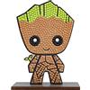 CRYSTAL ART - Kit Figura da Diamanter - Attività manuale di creazione e giocoso - Adulto e Bambino - Decorazione scintillante nei colori assortiti - Marvel - Groot