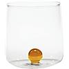 Zafferano Bilia Bicchieri Giallo 44 cl Set 6 Pz in Vetro Borosilicato Fatto a Mano