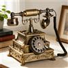 Telefono retrò vintage con chiamata vivavoce e filo per bar, hotel, ufficio