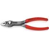 KNIPEX 82 01 150 TwinGrip Pinza con capacità di presa frontale e laterale Rivestita in plastica antiscivolo bonderizzata grigia 150 mm