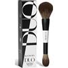 Lamora Bronzer + Cipria Pennello Trucco Doppio - Pennello Make Up Viso Duo Morbido Per Polvere Blush Illuminante - Vegano, Cruelty-Free & Setole Sintetiche