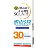 Garnier Ambre Solaire Crema Viso Anti-Imperfezioni Advanced Sensitive, SPF 30, Protezione Alta, Arricchita con Acido Salicilico e Radice di Zenzero, 50 ml