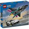 Lego City Great Vehicles 60489 Jet contro Auto sportiva
