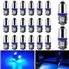 YM E-Bright 20-Pack bleu BA9S 5050 5SMD Led Ampoules dégagement coin éclairage plaque d'immatriculation lampe côté Maker lumière 12V