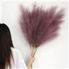 YIYA Decorazione Pampas Secca Grande 6 Pcs 113cm Viola Pampas Erba Simulata Pampas Erba Pampa Artificiali Fiori per Soggiorno, Casa, Pavimento, Vaso, Decorazione Boemia
