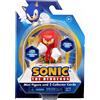 Sonic the Hedgehog - Personaggio 8cm mini figure con 2 card da collezione - Knuckles