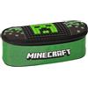 Minecraft Green - Astuccio ovale organizzato bambini, Vano interno, Poliestere, 22cm, Multicolore