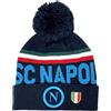 SSC Napoli - Forza Napoli SSC Napoli - Cappello invernale ponpon, Jacquard, Taglia M