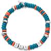 DODO Bracciale rondelle con dettagli marini