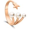DODO Anello stellina in oro 9kt con punto luce centrale