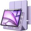 JETech Custodia Magnetica Staccabile per iPad Air 11 Pollici M4/M3/M2 (2026/2025/2024), iPad Air 5a/4a con Portapenne, Cover Girevole Rimovibile, Ritratto/Paesaggio Supporto (Viola)