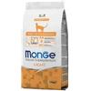 Monge Tacchino Light Cibo Secco Gatti Adulti Sacco 1,5 Kg