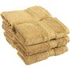 Superior - Set di Asciugamani per Il Viso, Cotone Egiziano, Toast, 900 g, 6 Pezzi