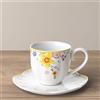 VILLEROY & BOCH Spring Awakening Tazza da Caffè 230ml con Piattino 15cm Tavola di Pasqua