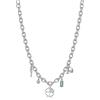 Brosway Collana Donna, Collana in Acciaio e Cristalli con Simbolo Cornetto/elefante/quadrifoglio | Collezione Chakra - BHKN070