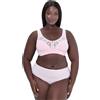 Ulla Popken Reggiseno Sostenitivo Senza Ferretto con Pizzo e Coppa C-E Nero 85D 800619100-85D