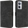 OKZone Cover per OnePlus Nord CE 2 5G, Custodia in PU Pelle per OnePlus Nord CE 2 5G, Custodia a Libro Protettiva Folio Portafoglio con Chiusura Magnetica e Slot per Carte Wallet Case Cover (Nero)