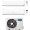 Hisense Climatizzatore Condizionatore Hisense Multisplit Dual R32 con Wi-Fi 9000 - 12000 BTU Inverter A++/A+, 2AMW52U4RXC + CF25YR04G + CF35MR04G