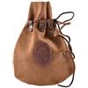 Battle-Merchant Borsa in pelle medievale | con croce celtica e robusto cinturino in pelle | borsa in pelle vichinga gatto portafogli per LARP marrone, beige.