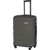 BARRENS Valigia media | Valigia business | 66x46x26 cm | 60 L | Materiale ABS | Serratura criptata | 4 360 ruote | Compatibile con le compagnie aeree | Grafite
