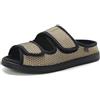 XINCHIA Pantofole Extra Larghe per Diabetici da Donna e Uomo - Sandali in Memory Foam Regolabili per Piedi Gonfi, Artrite, Edema - Scarpe Chirurgiche con Punta Aperta
