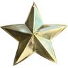 Homemaison - Decorazione da parete con stella in rilievo in ottone - metallo finitura dorata opaca - eleganza e luce per interni - accessorio decorativo unico - Dimensione piccola 5 cm - Colore dorato